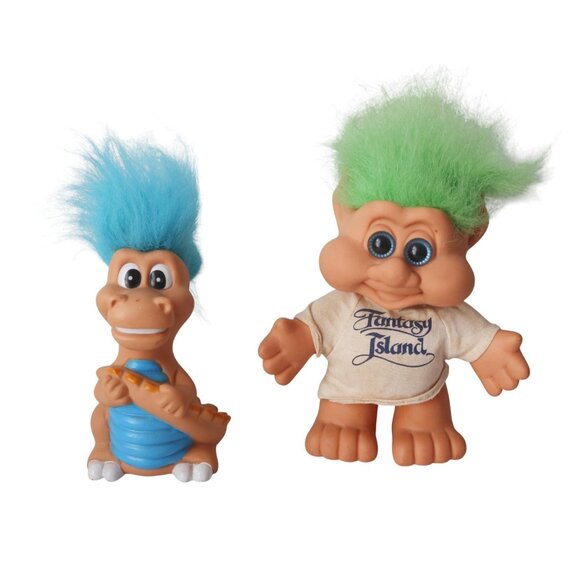9 Vintage Troll Dolls Dragon Baby Collection Troll 1990's - Picture 2 of 11